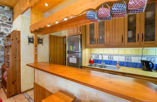 Chamonix City Centre Apartment | Chamonix centre 2BR - Fireplace, stone walls, balcony with View of Mont Blanc