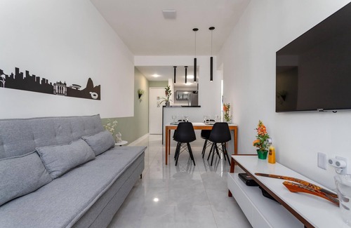 Zona Sul Apartment | Charm in Botafogo Well Decorated Sct1202