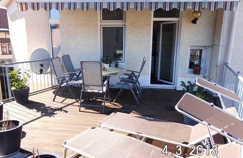 Bad Sachsa Condo | Charm. Stadtfewo, 5 Stars, 2-5 Pers. 120sqm, 2 bedrooms., 2 bathrooms, Dachterr. W-lan