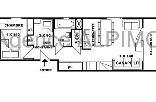 Les Saisies Apartment | Charmant 2P Les Saisies pour 6 pers., balcon sud - FR-1-594-74