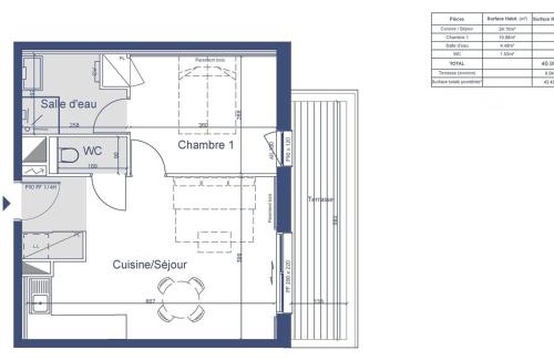 Valmorel Apartment | Charmette 2 pièces avec parking, terrasse et casier à skis - FR-1-291-860