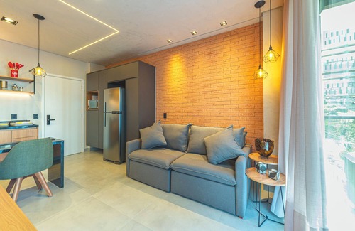 Vila Olimpia Apartment | Charming 1-bedroom apartment in superb Vila Olímpia São Paulo with AC, WiFi