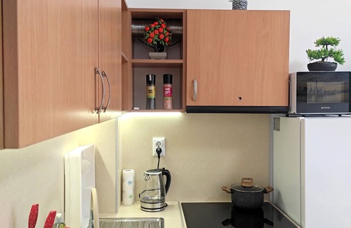Tankovo Apartment | Charming 1-bedroom apartment in Nessebar Tankovo with Fireplace, AC, TV and WiFi