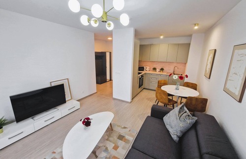 Ruzinov Apartment | Charming 1-bedroom apartment with underground parking, WiFi, in lovely Ružinov