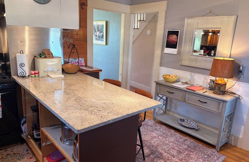 Oakland House | Charming 1840s farmhouse with donkeys, wood stove, fire pit, and full kitchen