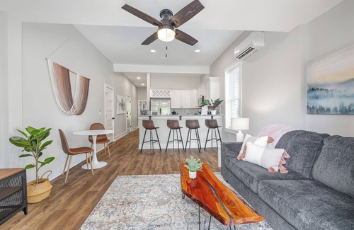 Fuquay-Varina Condo | Charming 1910 Luxury Condo in Downtown Fuquay - Steps to Parks & Eateries