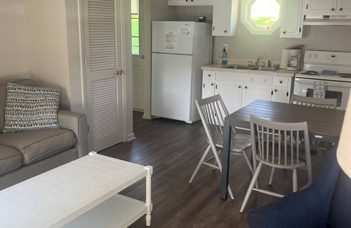 Winchester Cabin | Charming 2-bedroom cabin with Tims For Lake views from your private deck!