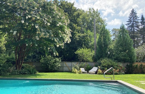 Bellport House | Charming 2-bedroom house with heated salt water pool, AC in lovely Bellport