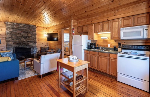 Bryson City Cabin | Charming 2-bedroom cabin in Bryson City with access to pool and horse stables
