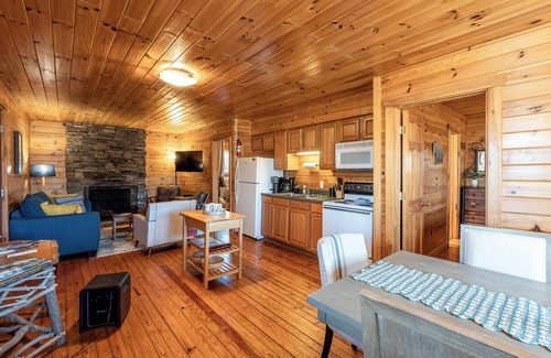 Bryson City Cabin | Charming 2-bedroom cabin in Bryson City with access to pool and horse stables