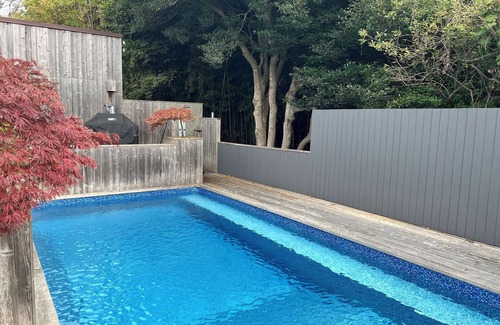 Fire Island Pines House | Charming 2-Bedroom Cottage in Fire Island Pines with heated pool!