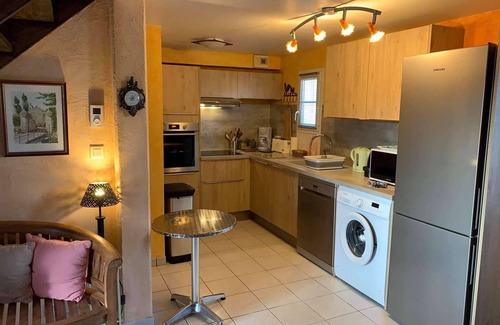 Quartier du Stade House | Charming 2BR House with Pool, Balcony, WiFi, and Private Garden Near Beach
