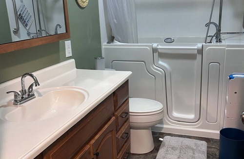 Mountain City House | Charming 3-bedroom house in Mountain City beautiful big coy pond in backyard