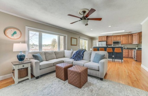 Cheboygan House | Charming 3-bedroom home on the Cheboygan River w/Boat Dock and Kayaks