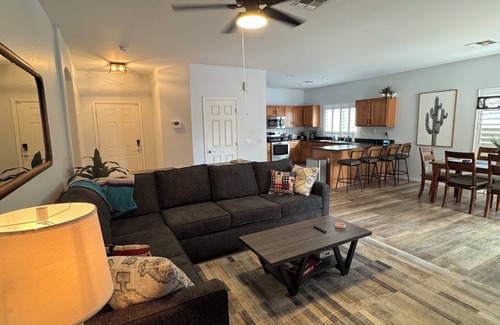 Maricopa House | Charming 3BR/2BA Retreat with Private Heated Pool & Putting Green