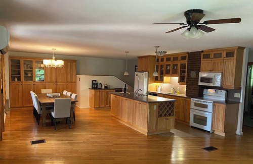 Whitewater Region Cottage | Charming 4 Season Log Lake House w/ Hot Tub located in the Whitewater Region