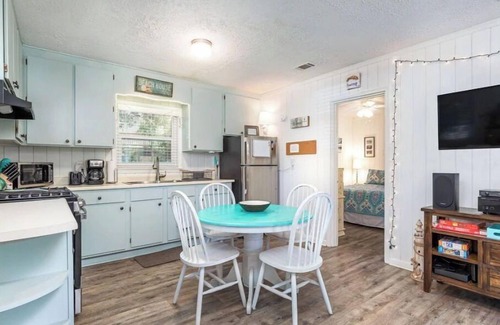 Tybee Island House | Charming, 50's Era Beach Cottage. Pet Friendly. Fenced Yard. Hot Tub.