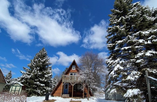 Bessemer Ski Chalet | Charming A-Frame ski chalet in Powderhorn Village, Bessemer. 2+br, WiFi