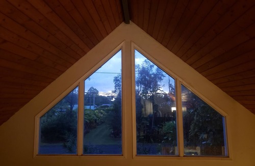 Keaau House | Charming AFrame home w/2BR, 2BA, office suite, AC, WiFi & outdoor living