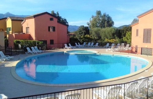 Belgodere Condo | Charming air-conditioned duplex in residence with swimming pool and paddling pool