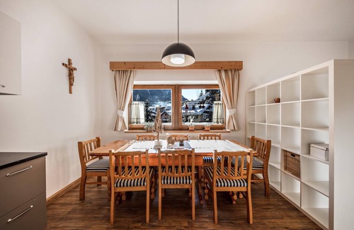 Campitello di Fassa Apartment | Charming Apartment “Eurochalet- S4” close to the Ski Lifts with Mountain View, Wi-Fi, Balcony and Terrace; Parking Available