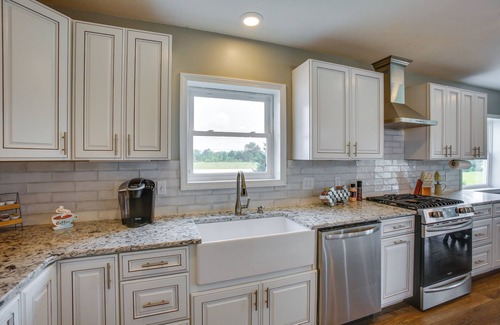 Cadillac House | Charming Cadillac Retreat w/Private Hot Tub!