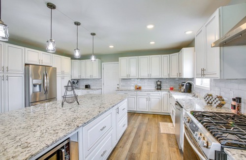 Cadillac House | Charming Cadillac Retreat w/Private Hot Tub!