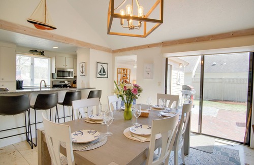 Mews Village Cottage | Charming Cape Cod Home w/Patio, 2 Mi to Beach!