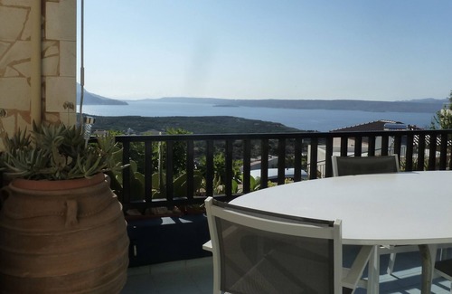 Kokkinon Khorion House | Charming Chania area villa with panoramic sea views and private pool. Sleeps 5