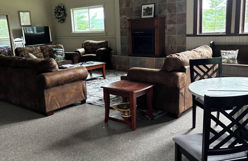 East Jordan House | Charming Church in East Jordan ,3 bedrooms ,WiFi, pool-table and gas fireplace.
