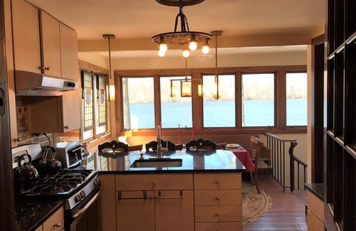 New Milford Ski Chalet | Charming & Classic LAKEFRONT Chalet: Vintage 3BR, 1BA and beautifully furnished
