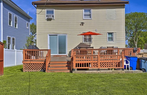 East Orange House | Charming, Colonial Home w/ Deck & Fenced Yard
