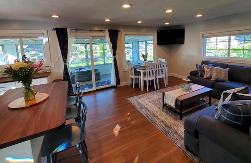 Syracuse House | Charming completely remodeled 3 Bedroom 1 Bath home on Dewart Lake, Private Pier