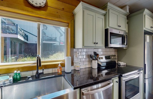 Old Town House | Charming container home steps from the slopes with W/D, gear storage, & mtn view