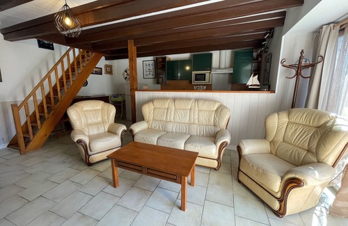 Saint-Molf Cottage | Charming Cottage with Fireplace, Mezzanine, and Garden near Guérande