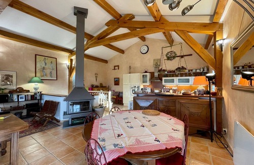 Retournac Cottage | Charming Cottage with Panoramic Valley Views, Fireplace, and Baby Equipment in Tranquil Village
