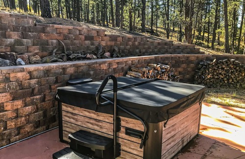 Florissant Cabin | Charming, dog-friendly cabin with hot tub, deck, woodstove, W/D & loft