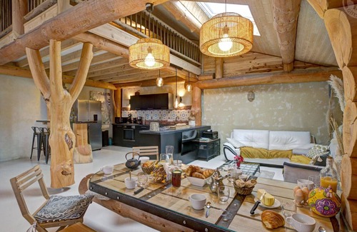 Saint-Jean-Soleymieux Cottage | Charming cottage with wood stove, pool table, and terrace in Monts du Forez