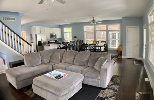 Michigan City House | Charming Home w/Golf Cart Sleeps 13. Close to pool & amenities.