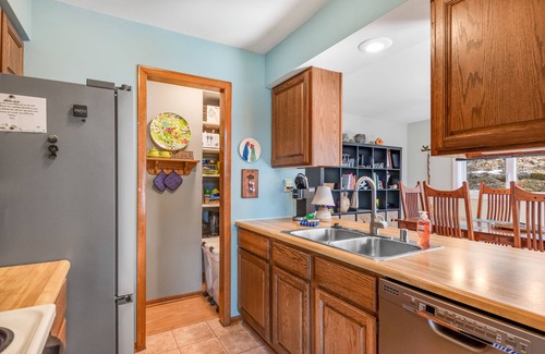 Baraboo House | Charming home with deck, grill, firepit, & washer/dryer - quiet location