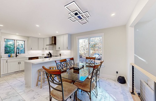 Lagoon Heights House | Charming home with private hot tub, firepit, deck, grill, outdoor shower, AC