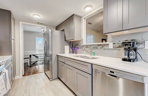 Garland House | Charming home with private indoor pool, foosball, firepit, and grill