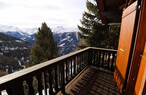 Chandolin Ski Chalet | Charming little cottage on two floors, welcoming and friendly with a magnificent panoramic view, for