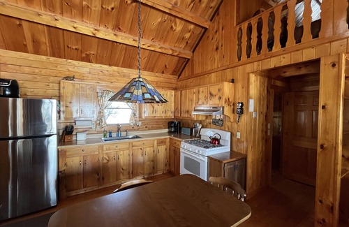 Jackman Cabin | Charming log cabin on Big Wood Pond in Jackman, Maine