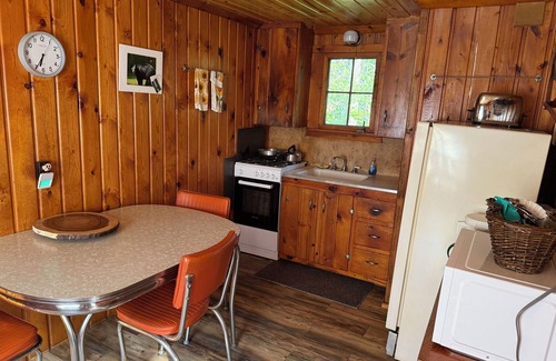 Grayling Cabin | Charming Motel in Lovells 3 Bedroom 3 bath Full Kitchen on the AuSable River