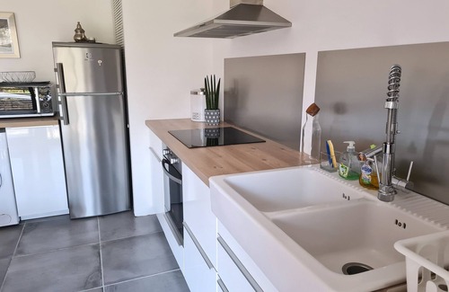 Urrugne Apartment | Charming quiet 3-room apartment, terrace, garden, stream