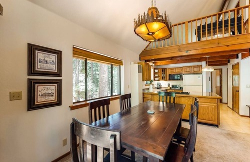 Arnold Cabin | Charming rustic retreat away from it all with great loft, foosball, & cozy deck