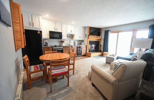 Bellaire Condo | Charming sleeps 6, 2 bath steps to golf, private association outdoor pool!