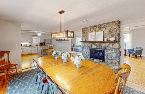 East Dennis House | Charming & spacious Cape Cod Eden by the beach with pool, hot tub & fireplace