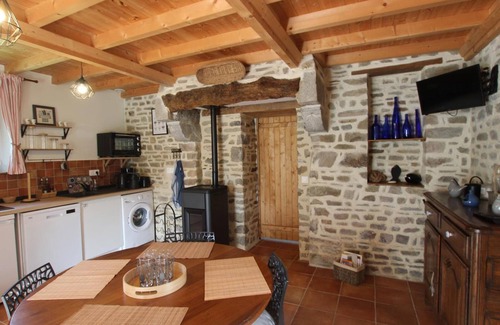 Annoville Cottage | Charming Stone Cottage Near Beach with Private Garden, Wi-Fi, and Pet-Friendly